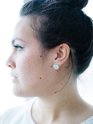 серьги с кахолонгом