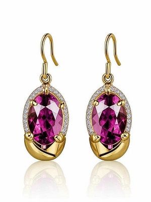 серьги с турмалином