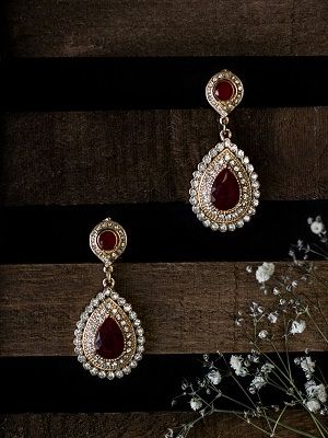 серьги с гранатом