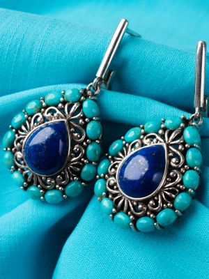 серьги с лазуритом