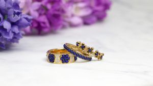 Кольца с синими камнями: какие бывают и кому пойдут?