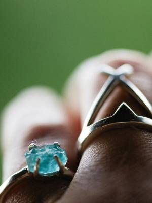 кольцо с агатом