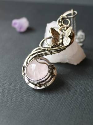 подвеска с кварцем