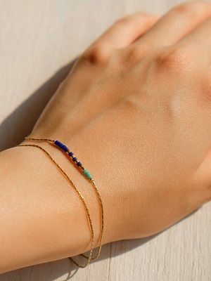 браслет с индиголитом