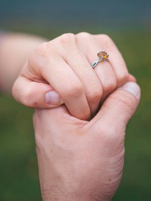 кольцо с цитрином