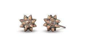 Серьги-гвоздики с жемчугом Spiked от Xander Jane