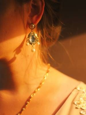 серьги с жемчугом