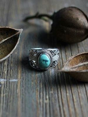 кольцо с бирзой