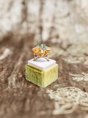 кольцо с авантюрином