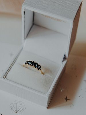 кольцо с обсидианом