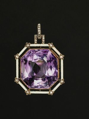 подвеска с аметистом