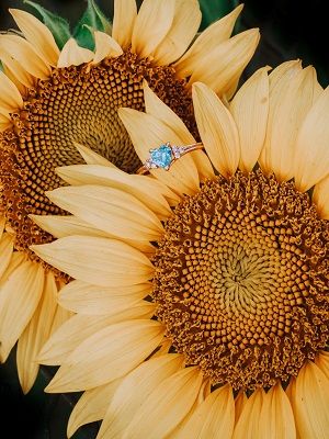 кольцо с топазом