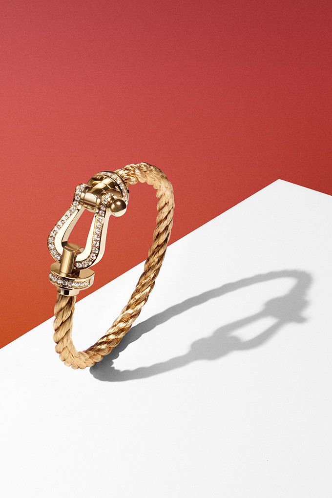 Браслет Force 10 из желтого золота с бриллиантовым паве Браслет Force 10 из желтого золота с бриллиантовым паве