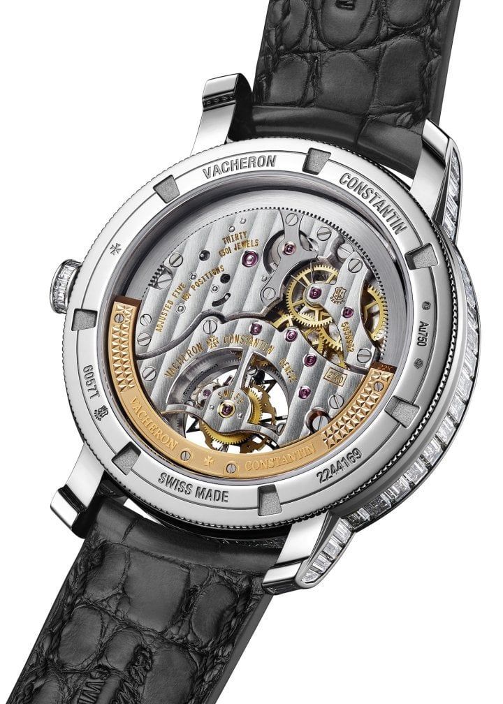 Задняя крышка часов Traditionnelle tourbillon High Jewellery от Vacheron Constantin