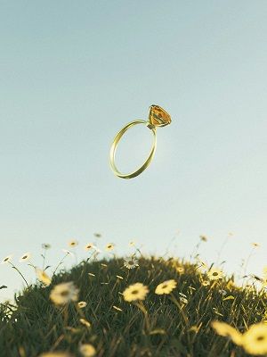 кольцо с цитрином