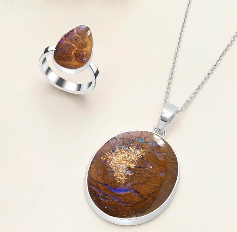 Кольца с валунным опалом, ч. 1