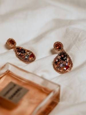 серьги с цитрином