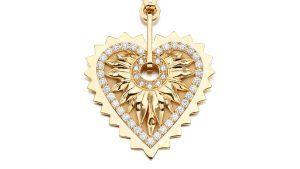 Ожерелье Lotus с бриллиантовым сердцем от Auvere