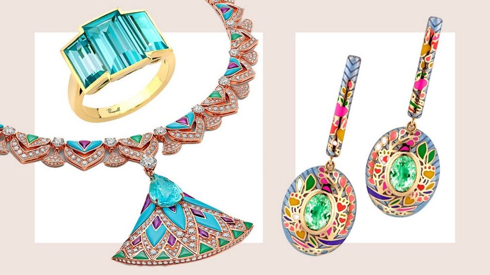 Украшения с турмалином параиба от ведущих мировых ювелиров