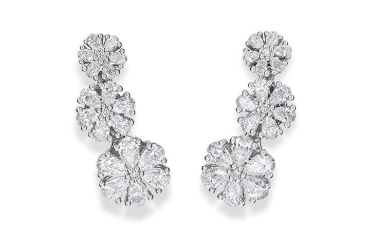 Серьги L’Heure du Diamant из этичного белого золота 18 карат с бриллиантами