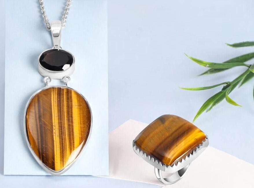 Дарящие смелость кольца с тигровым глазом