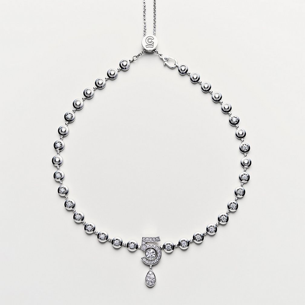 Ожерелье Eternal Nº5 Diamond Line из белого золота с бриллиантами Ожерелье Eternal Nº5 Diamond Line из белого золота с бриллиантами