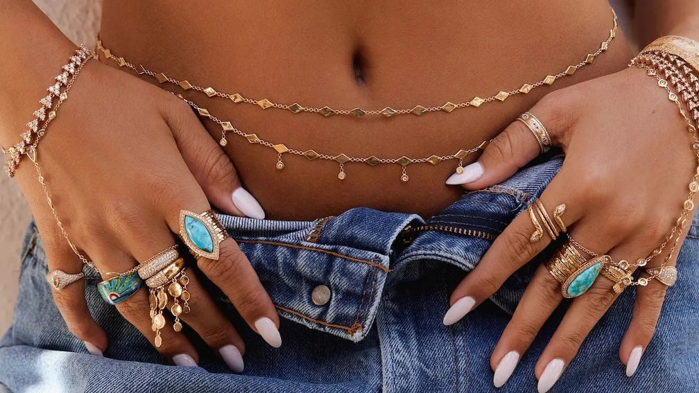 Бриллиантовая цепочка для тела – лучший летний аксессуар, ч. 1