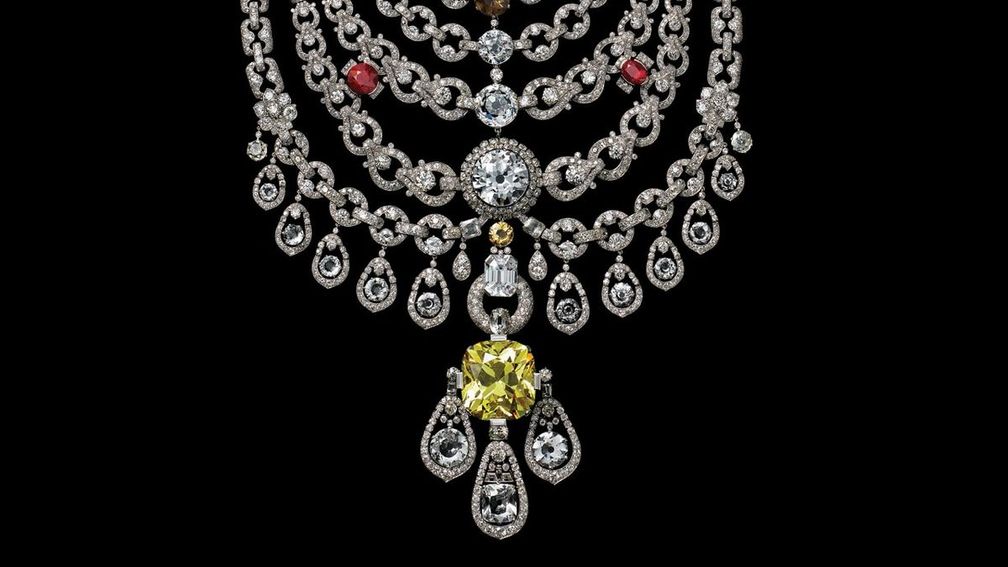 Ожерелье Patiala, которое компания Cartier Paris изготовила около 1928 года