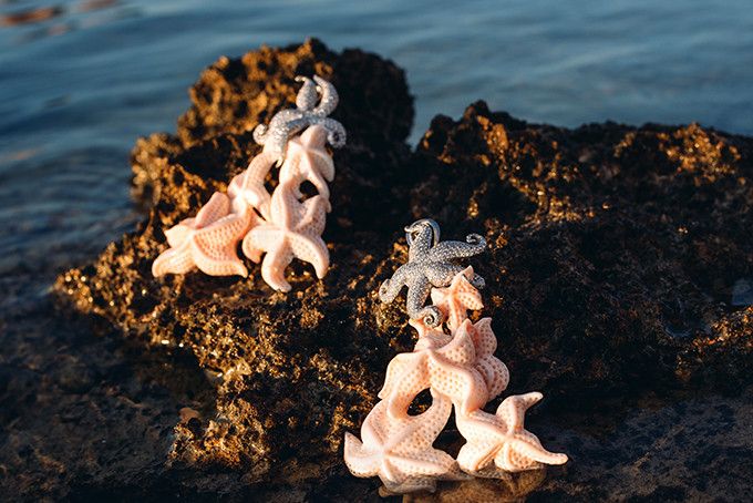 Роскошные изгибы украшений в виде морских звезд от Massimo Izzo