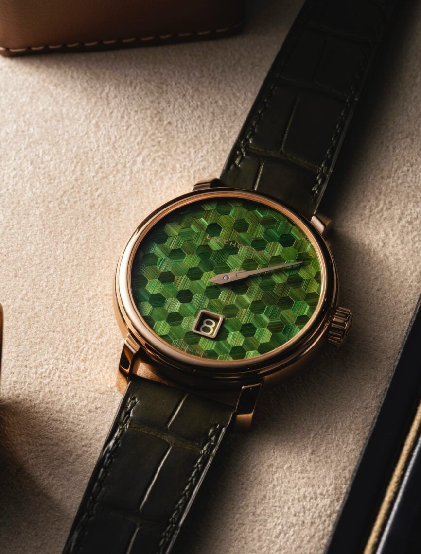 Часы L.U.C Quattro Spirit 25 – Straw Marquetry Edition. Фото: Chopard