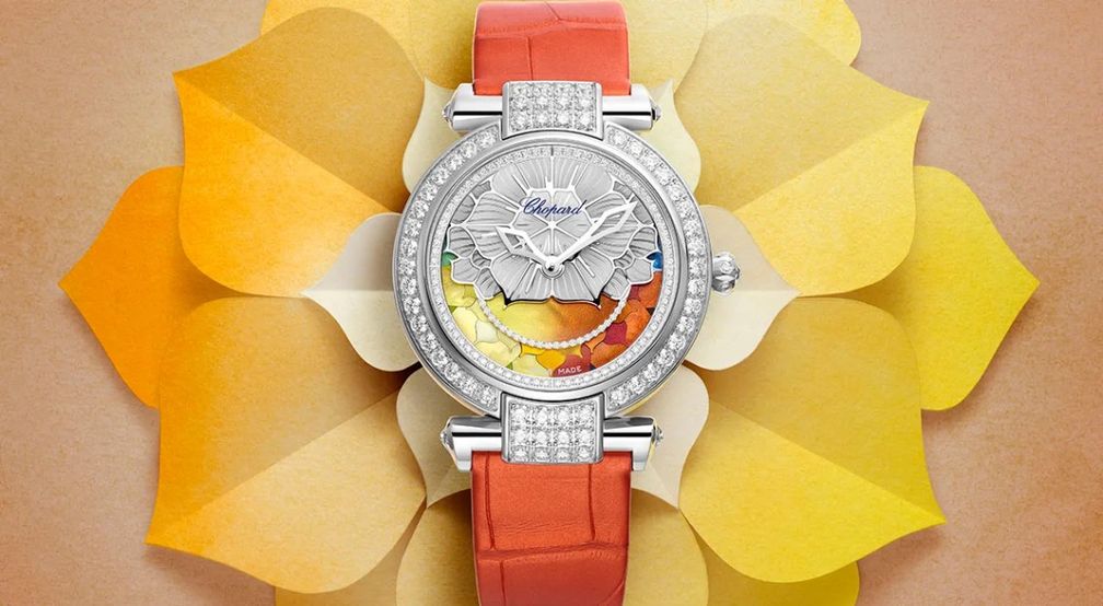 Часы поставляются с четырьмя кожаными ремешками, отражающими разные времена года. Фото: Chopard 