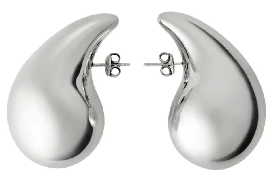 Серьги-капли от Bottega Veneta из стерлингового серебра, XXI век