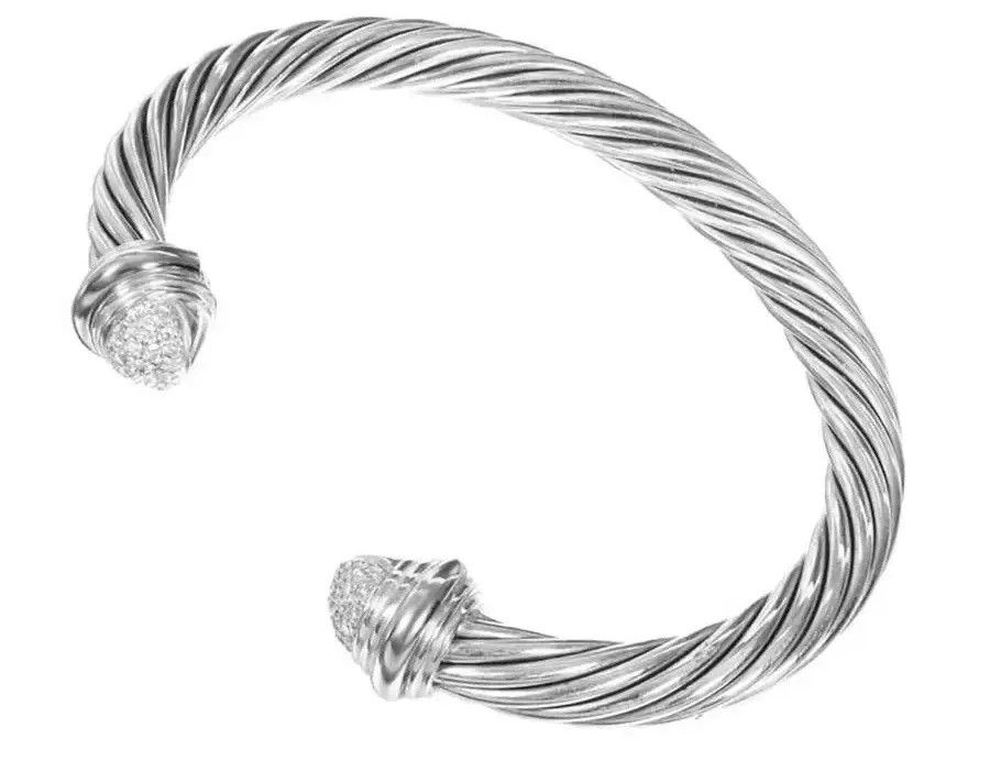 Браслет от David Yurman из серебра и золота с бриллиантами, 1990-е годы