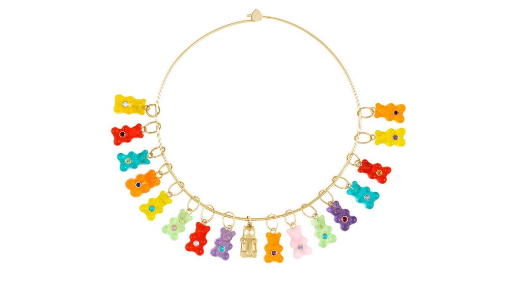 Подвески в виде мармеладных мишек от CCWW Designs доступны в вариантах с резным деревом, поделочным камнем и 14-каратным золотом