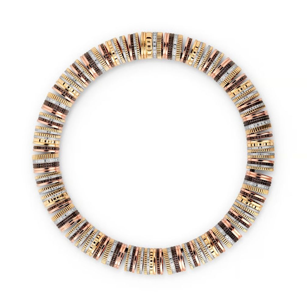 Колье Quatre Classique от Boucheron изготовлено из золота разных цветов и бриллиантов