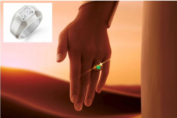 Кольцо с бриллиантом, оповещающее о входящих уведомлениях на смартфоне