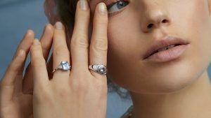 Особая изящность кольца с аквамарином