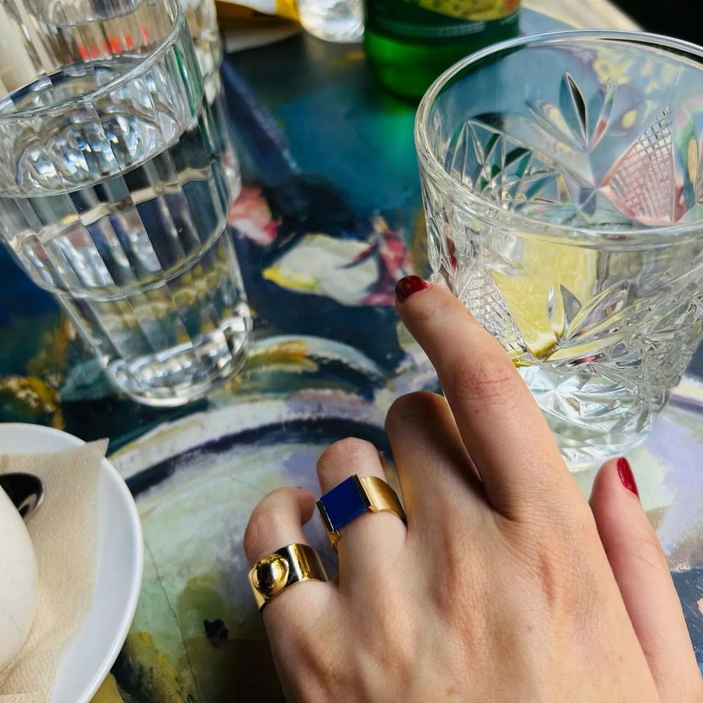 Кольцо на мизинец April и кольцо Helga от Стефани Кашар Кольцо на мизинец April и кольцо Helga от Стефани Кашар