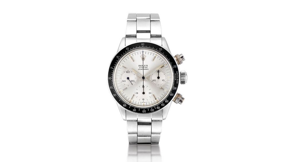 Эти редкие часы Rolex «Oyster Albino» Daytona, артикул 6263, предположительно будут проданы за 1 миллион долларов на декабрьских торгах ювелирных изделий и часов Sotheby's в Абу-Даби 