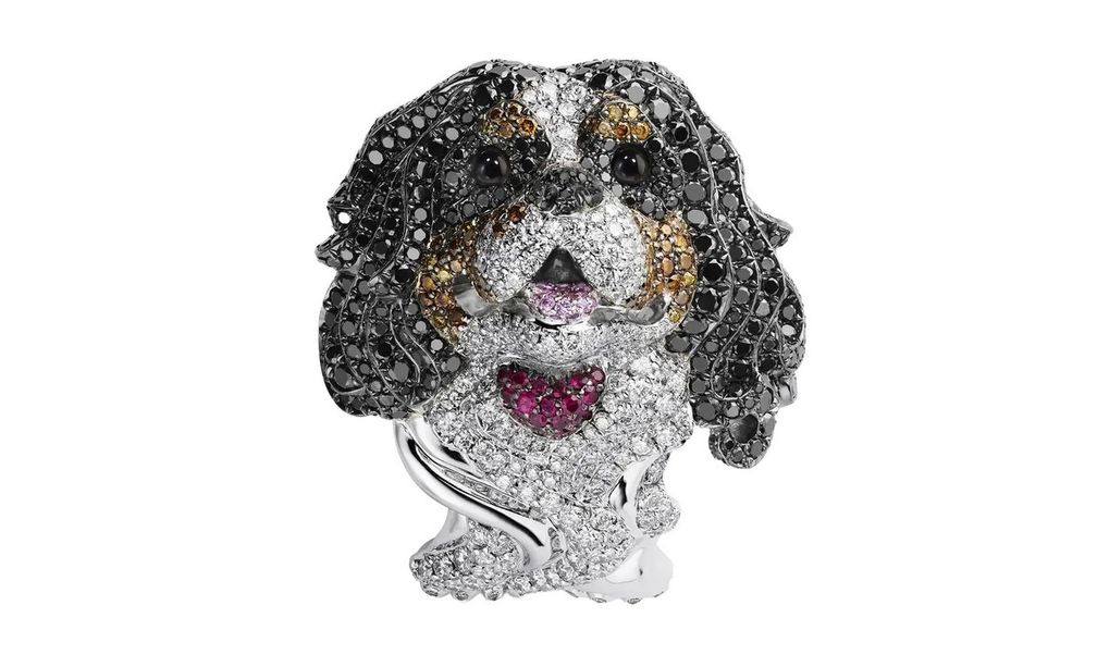 Эффект Байрона: мотив собаки, усыпанной бриллиантами, от Chopard