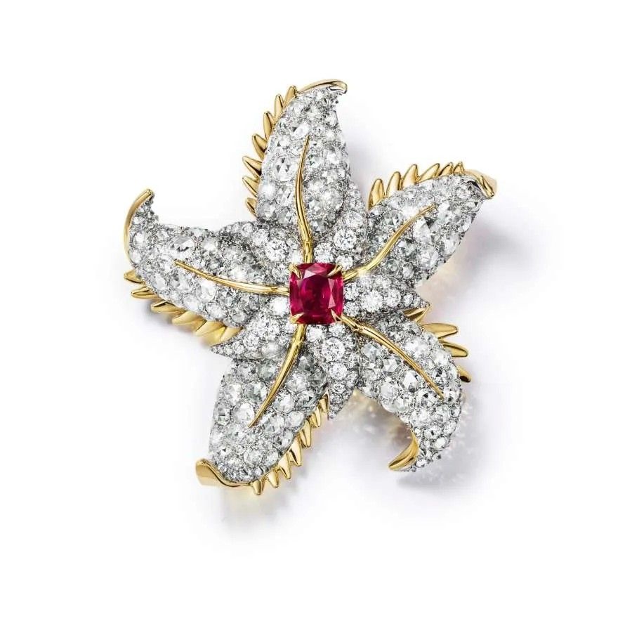 Подвеска Starfish Ruby по мотивам классического дизайна Tiffany 