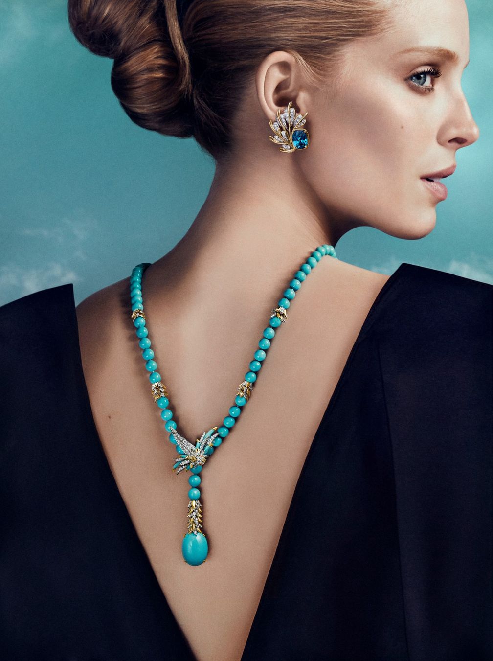 Эбби Чемпион в новой рекламной кампании Bird on the Rock от Tiffany & Co. Фото: Карлин Якобс / Tiffany & Co.