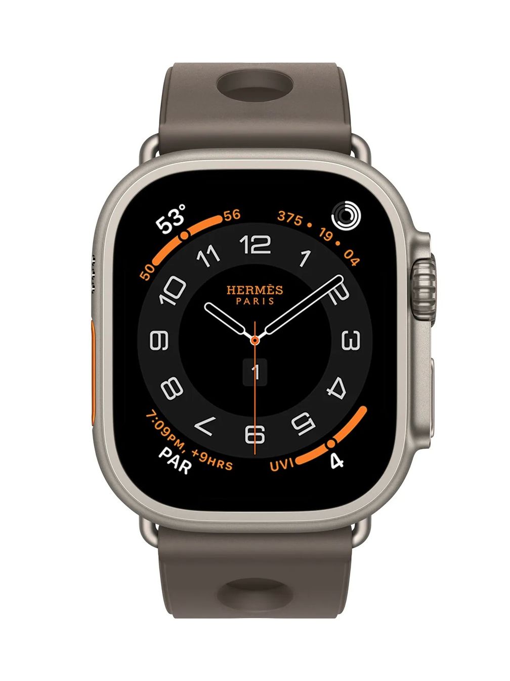 Модель Scub'H Diving с каучуковым ремешком и титановой застежкой. Предоставлено Hermès