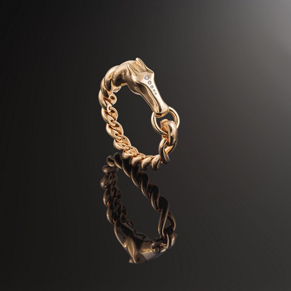 Браслет Galop GM из розового золота с бриллиантами общим весом 0,13 карата, оценка: 14 000–18 000 долларов США