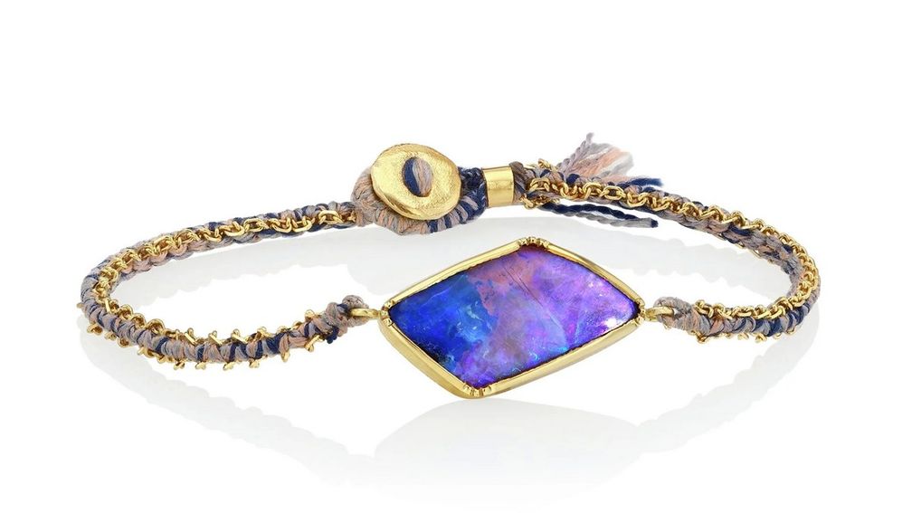 Браслет Kite из 18-каратного желтого золота с болдер опалом 6,38 карата Браслет Kite из 18-каратного желтого золота с болдер опалом 6,38 карата