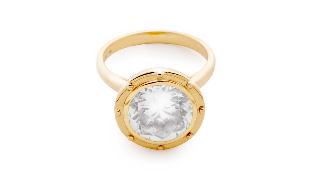 Кольцо-солитер Lovestruck из 18-каратного желтого золота с бриллиантом круглой огранки Кольцо-солитер Lovestruck из 18-каратного желтого золота с бриллиантом круглой огранки