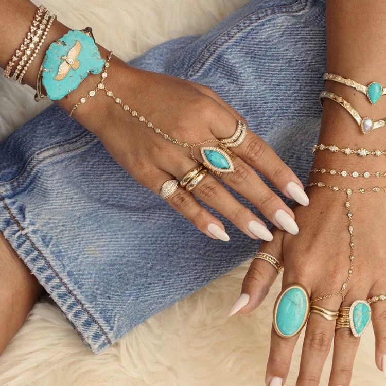 Украшения с бирюзой от Jacquie Aiche