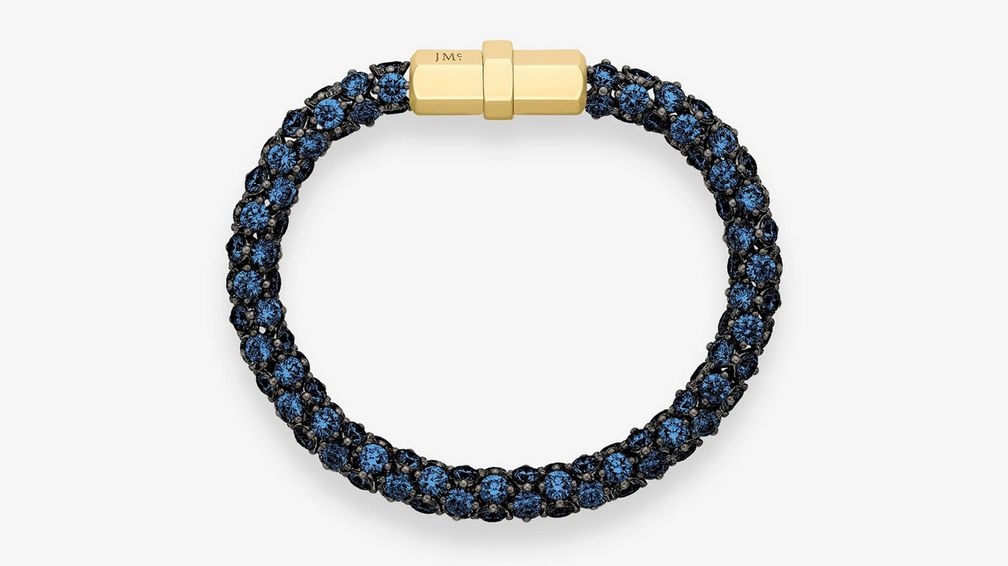 Браслет Tempest с сапфирами круглой огранки весом 32 карата в 18-каратном черненом белом золоте Браслет Tempest с сапфирами круглой огранки весом 32 карата в 18-каратном черненом белом золоте