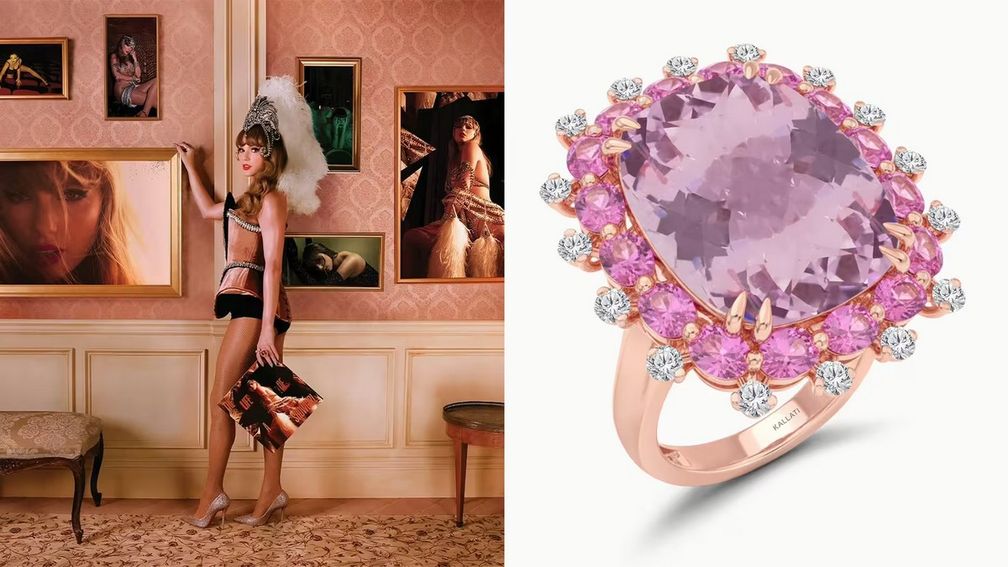 Кольцо от бренда Kallati с розовым сапфиром