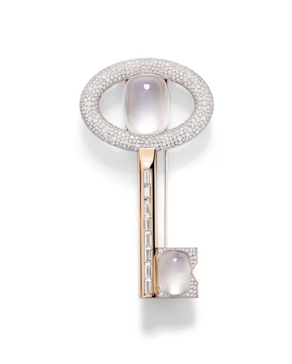 Брошь высокого ювелирного искусства Key to the Moon из коллекции Collezione 1967 от Pomellato 